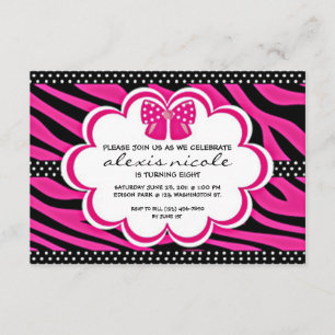 Sassy Pink Invite Kaart