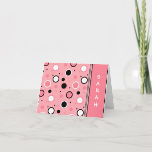 Sassy Pink Pit Persoonlijke Notecards Bedankkaart