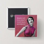 Sassy Retro | BUTTON | Vierkant (Voorkant /achterkant)