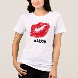 SASSY RODE LIPPEN Tri-Blend SHIRT