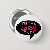 sassy ronde button 5,7 cm (Voorkant /achterkant)