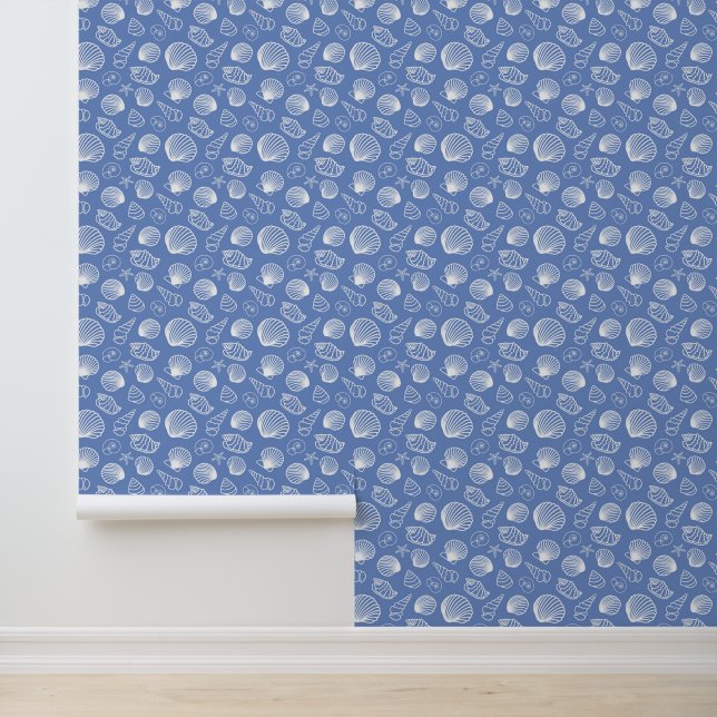 Sassy Seashell Pattern Behang (Applicatie)