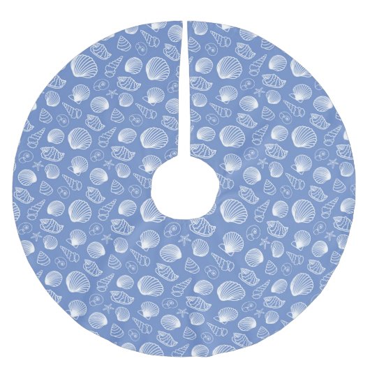 Sassy Seashell Pattern Kerstboom Rok (Voorkant)