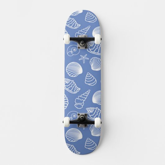 Sassy Seashell Pattern Skateboard (Voorkant)
