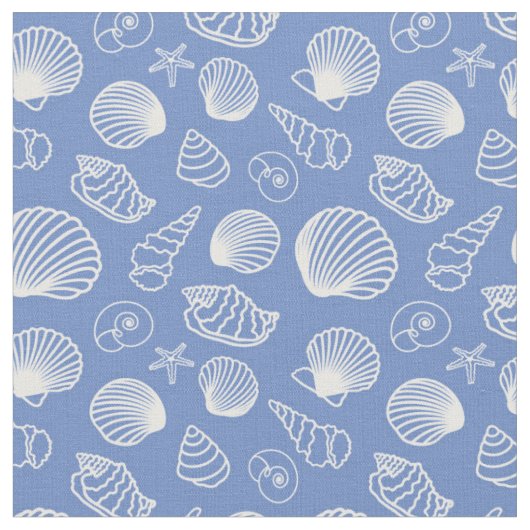 Sassy Seashell Pattern Stof (Close Up)