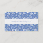 Sassy Seashell Pattern Visitekaartje (Achterkant)