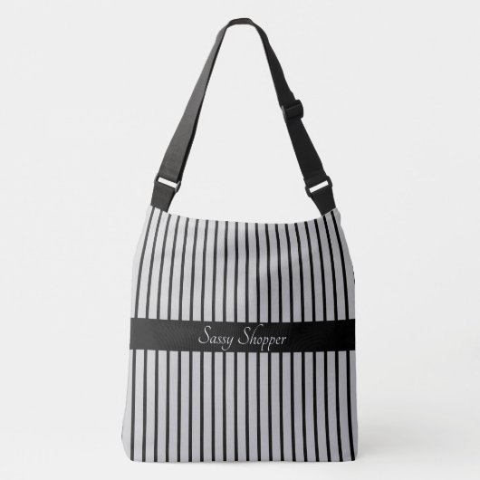 "Sassy Shopper" Tas, groot Crossbody Tas (Voorkant)