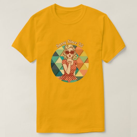 Sassy since '55 t-shirt (Design voorkant)