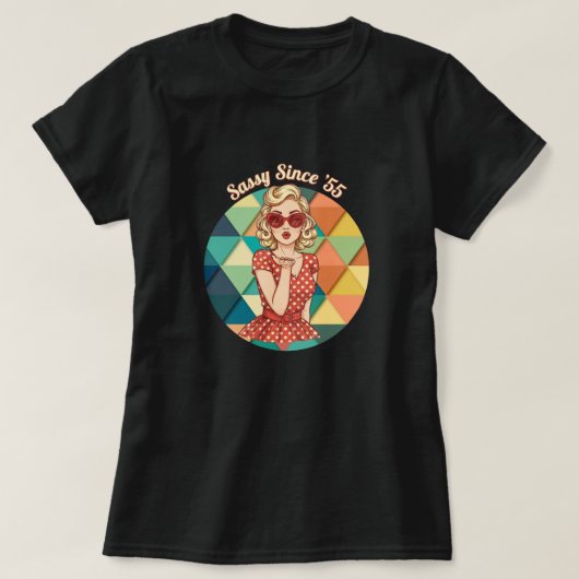 Sassy since '55 t-shirt (Design voorkant)