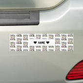 Sassy sinds geboorte bumpersticker (Op auto)