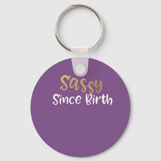 sassy sinds geboorteregeling voor meisjes en vrouw sleutelhanger (Voorkant)
