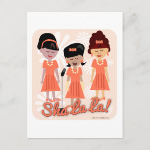 Sassy Sixties Girl Group Briefkaart