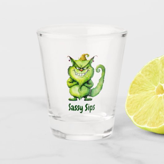 Sassy slokjes shot glas (Voorkant)