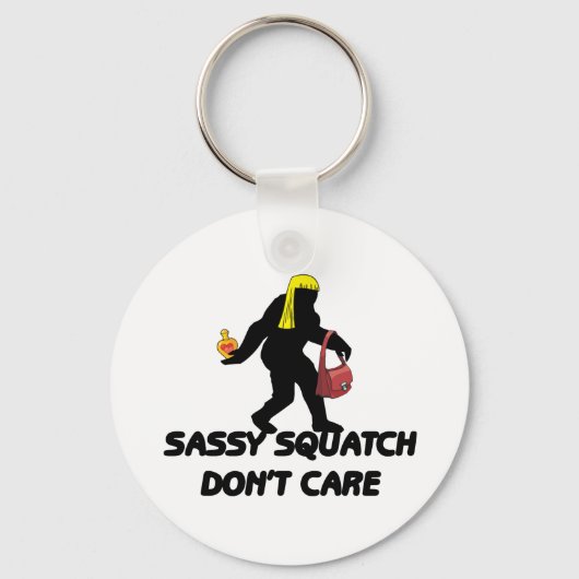 Sassy Squatch maakt niet uit Sleutelhanger (Voorkant)