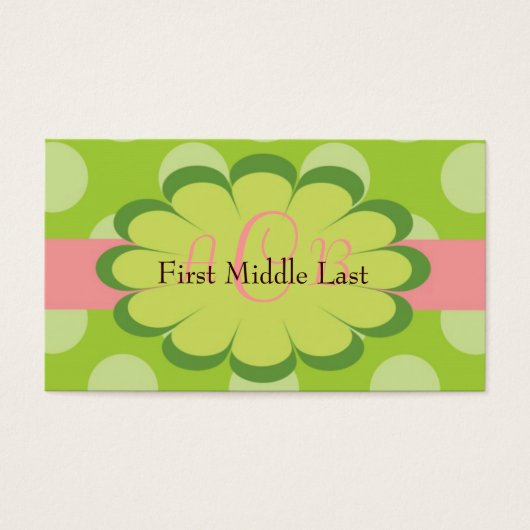 Sassy Stippen Gepersonaliseerde Gift Enclosure Kaa Visitekaartjes (Voorkant)