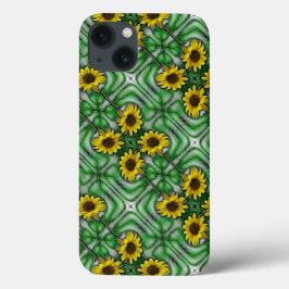 Sassy Sunflower green iPhone 13 Hoesje