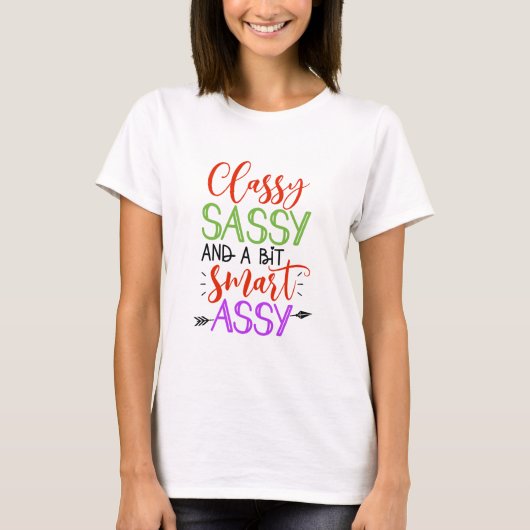 Sassy Woman's T-Shirt (Voorkant)