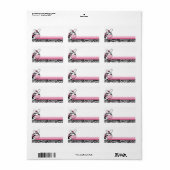Sassy Zebra Diva Imprimer votre propre Étiquette d (Feuille entière)
