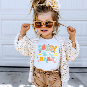 Sassy zoals mijn mama Schattige Graphic Funny T-shirt
