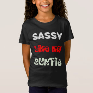 Sassy zoals mijn tante - Nephew Niece Birthday cad T-shirt