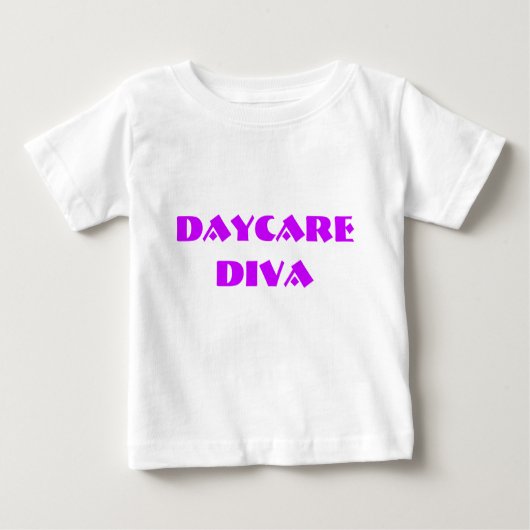 Sassydog DAYCARE DIVA baby shirt (Voorkant)