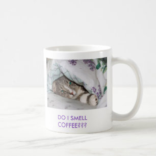 Sassydog SMELL COFFEE? kitten mok