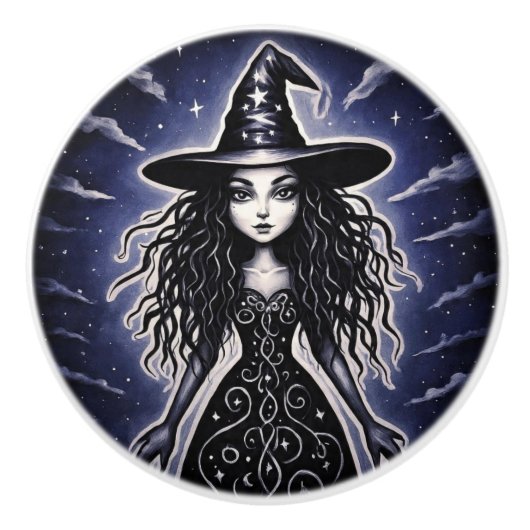 SassyWitch Keramische Knop (Voorkant)