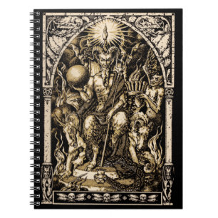 Satan a couronné le carnet de notes à spirale