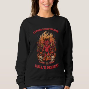Satan Baphomet Occult 666 Donkere Kunst Geit Heks Trui
