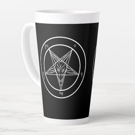 Satan Baphomet Tall 17 oz Latte Mok (Linkerhoek)