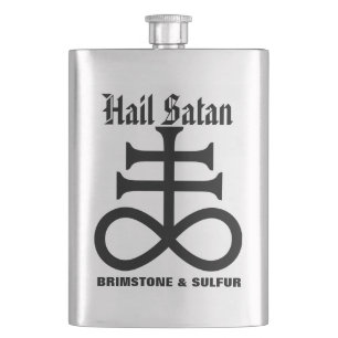 Satan Brimstone in zwavelkolf Heupfles