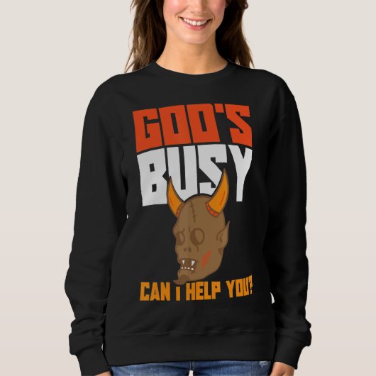 Satan Devil Occult Satanic Evil Lucifer 2 Trui (Voorkant)