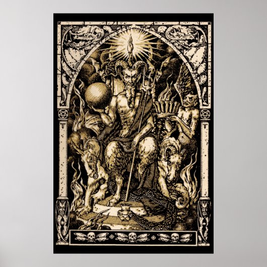 Satan Enthroned 24x36 Art Poster (Voorkant)