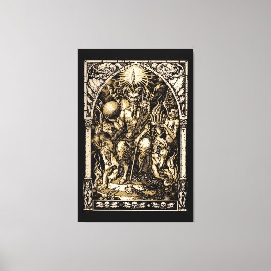 Satan Enthroned ENORME 40 "x60" Canvas Afdruk (Voorkant)