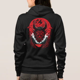 Satan Evil Face Demon Head grafisch ontwerp Hoodie
