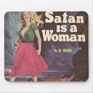satan is een vrouw! muismat