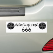 satan is lord bumpersticker (Op auto)