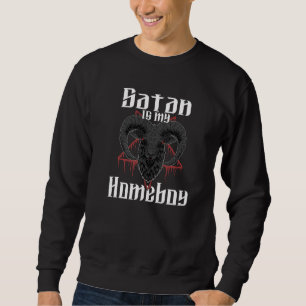 Satan Is Mijn Gabber Satanische Satanisme Baphomet Trui