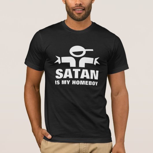 Satan is mijn huiszoontje t-shirt (Voorkant)