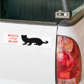 Satan´s little Helper mit Frettchenumriss Bumpersticker (Op Truck)