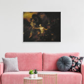 Satan, Sin en Dood Canvas Afdruk (Insitu (Woonkamer))