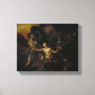 Satan, Sin en Dood Canvas Afdruk