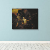 Satan, Sin en Dood Canvas Afdruk (Insitu (Houten vloer))
