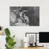 Satan Thinking Poster (Thuiskantoor)