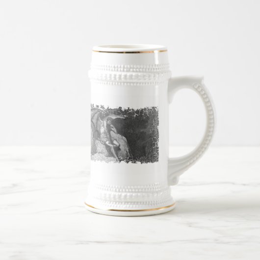 Satan Thinking Stein - distress edge Bierpul (Rechts)