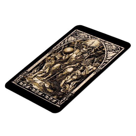 Satan troon 4x6 magneet (Linkerzijde)