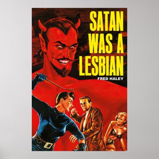 Satan was een lesbische poster (Voorkant)
