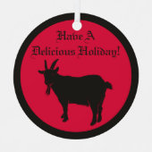 Satanic Black Goat Metalen Ornament (Voorkant)