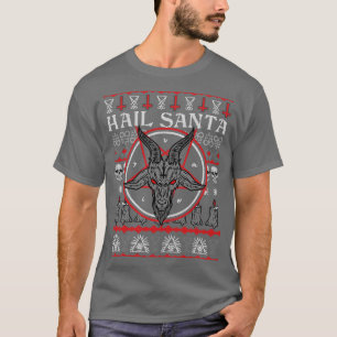 Satanic Christmas Hail Père Noël Ugly Sweat