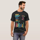 Satanic Design Basic Donker T-shirt 👕✅ (Voorkant volledig)